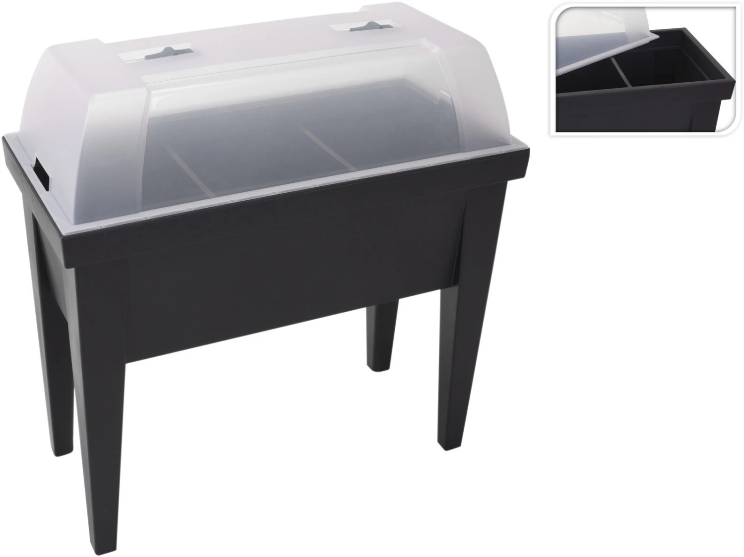 E&K Kweektafel 100x50x107cm Antraciet 3 E&K Kweektafel 100x50x107cm Antraciet