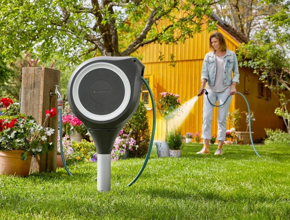 GARDENA Tuinslangenbox 15 RollUp S Wit 4 GARDENA Tuinslangenbox 15 RollUp S Wit - Afbeelding 2
