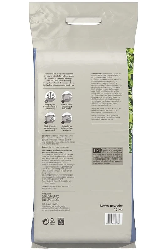 Pokon Beuken & Hagen Mest 10kg 4 Pokon Beuken & Hagen Mest 10kg - Afbeelding 2