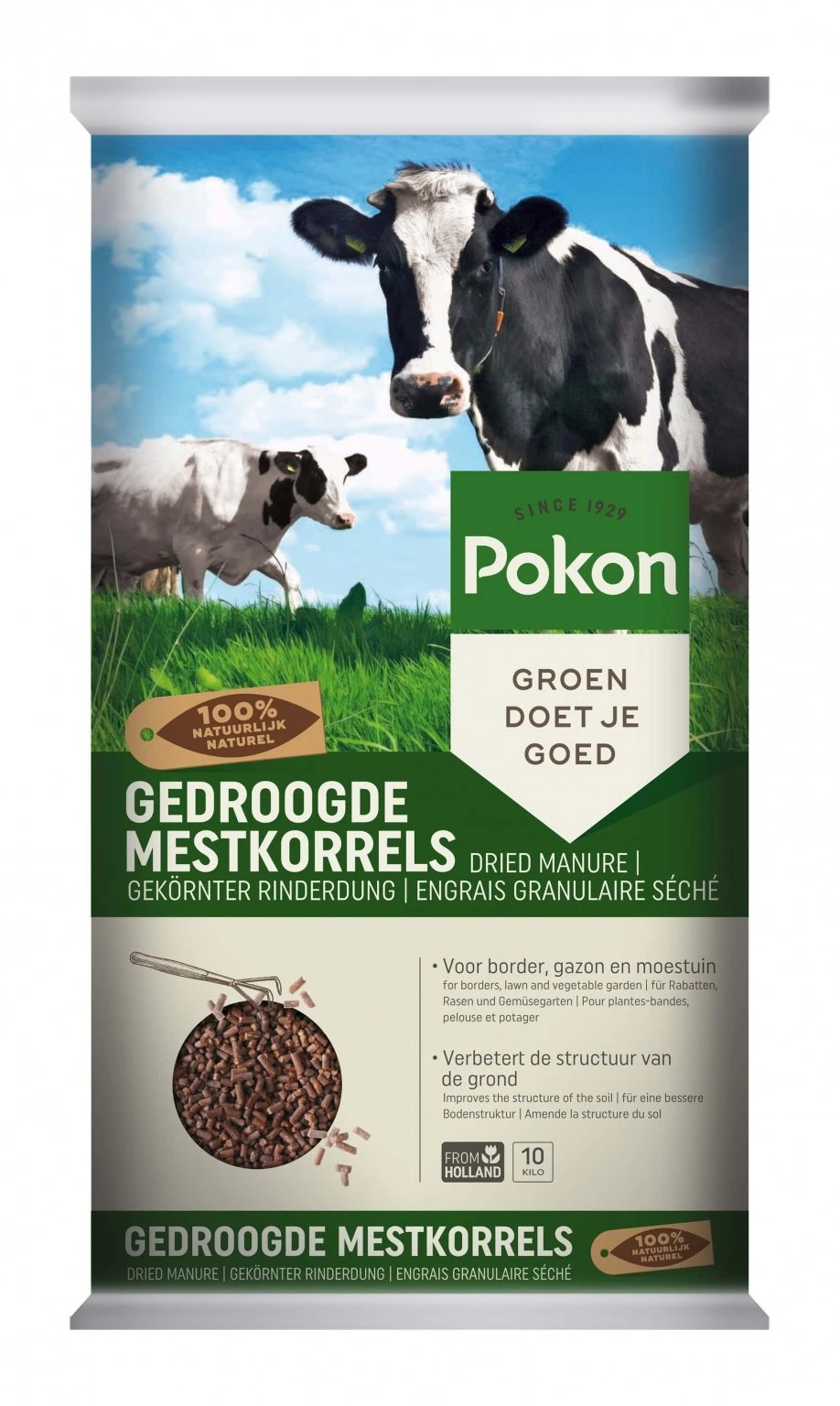Pokon Gedroogde Mestkorrel 10kg 3 Pokon Gedroogde Mestkorrel 10kg