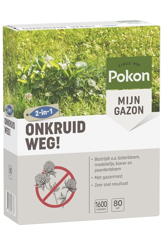 Pokon Onkruid Weg! 1,6kg Voor 80m² 3 Pokon Onkruid Weg! 1,6kg Voor 80m²
