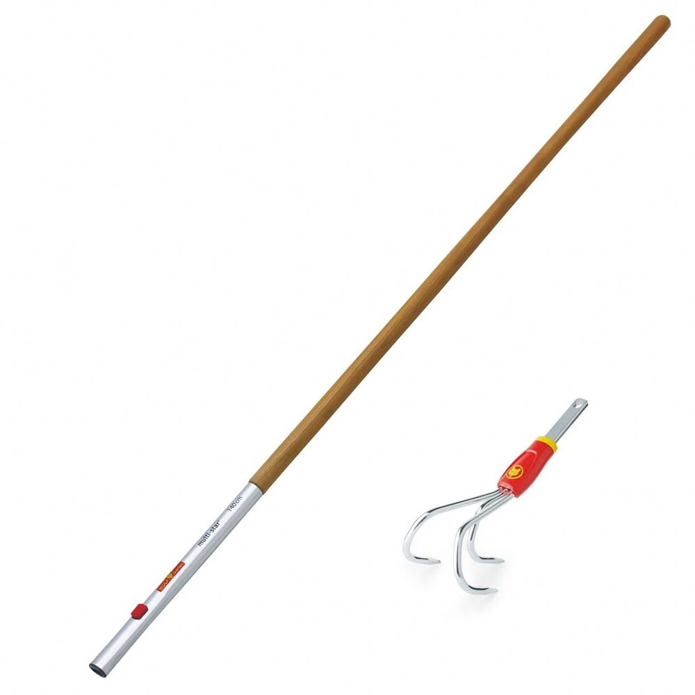 WOLF-Garten Krabber BA-M Met Houten Steel ZM 140 Cm 3 WOLF-Garten Krabber BA-M Met Houten Steel ZM 140 Cm